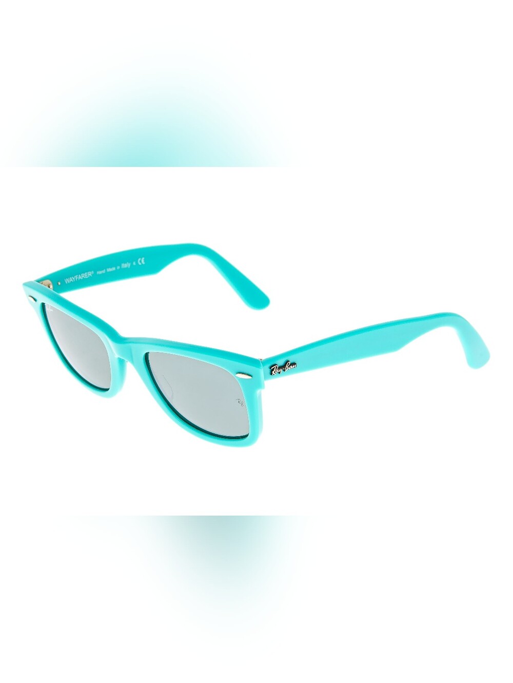 Ray-Ban Wayfarer Original Sunglasses Turquoise Aqua with Silver Lenses